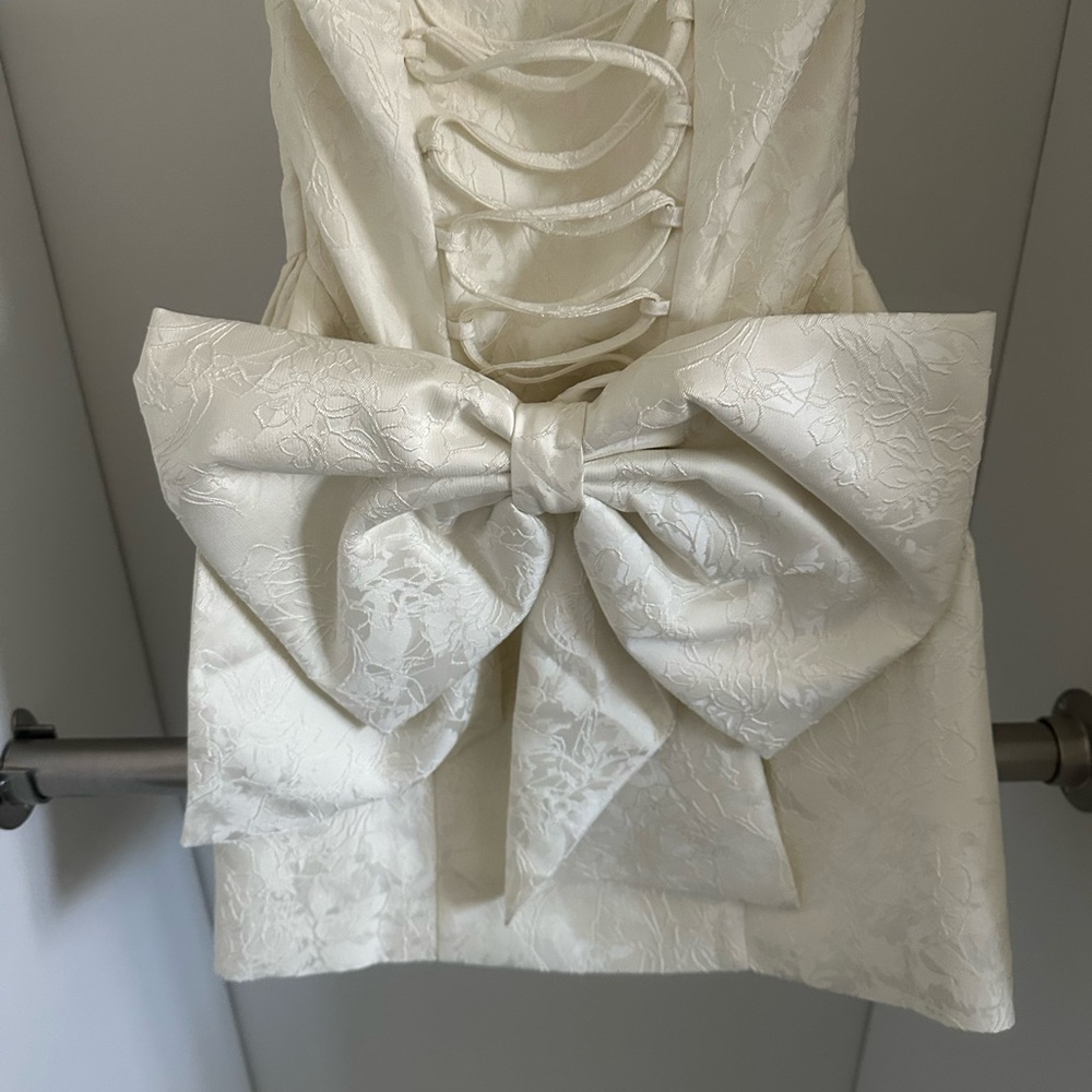 Babyboo Elenora Ivory Floral Mini Dress - Picture 6 of 10